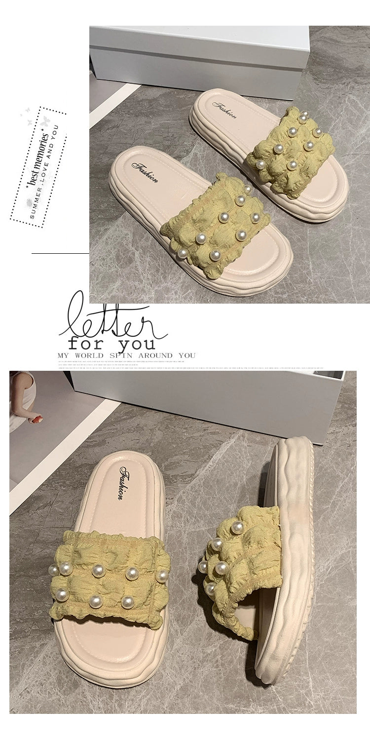Thick Sole Fairy Style Seaside Vacation Beach Sandals