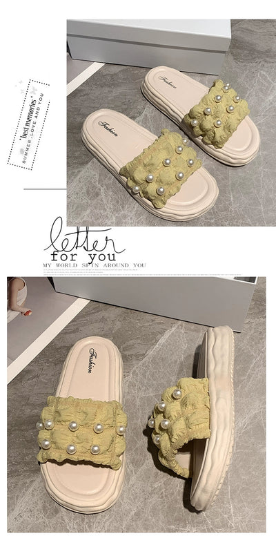 Thick Sole Fairy Style Seaside Vacation Beach Sandals