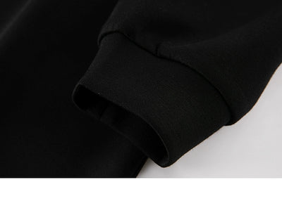 Xwi Xin Not Contrast Color Patchwork Hoodie Dress Female 2024 Autumn Simplicity Generous Slimming Elegant Long Dress