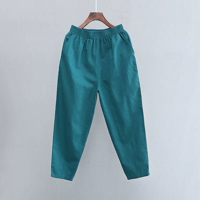 Artsy Loose and Simple Slimming Thin Holiday Capri Pants