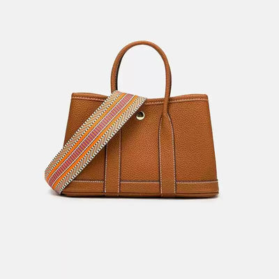 2024 New Genuine Leather Ladies' Bags Tote Bag Shoulder Crossbody Tote Bag Cowhide Handbag Large Capacity Versatile Minimalist