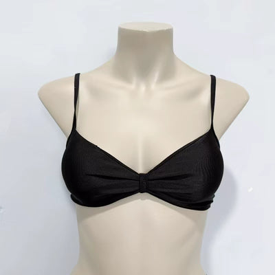 Amber Foreign Trade Original Garment Advanced Black Sexy Two-Piece Swimsuit Hot Spring Vacation Fashion Bikinis Fairy Style With Chest Pad