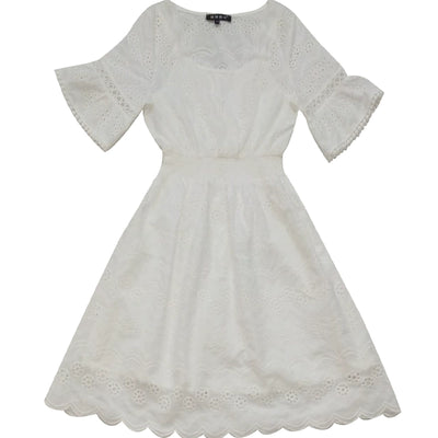 2023 Spring and Summer White Slimming Fresh Dress
