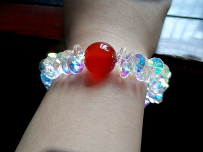 2024 Goddess Fan Affordable Luxury Style Simple and Natural 5alevel Red Agate Crystal Bracelet Fashion Beautiful Bracelet