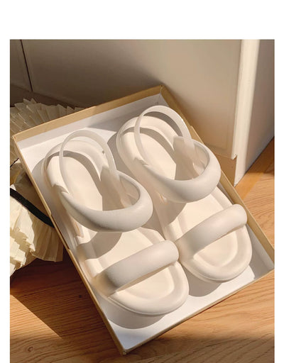 Thin Strip Fashion All-Match Flat Bottom Seaside Holiday Sandals