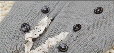 Women's Lolita Autumn Japanese-Style Wool Button Socks