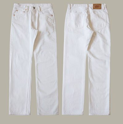 710-0003 Heavy Weight Indigo Selvage Washed 14oz Pants Sanforized Thick Raw Denim Jean Red Tornado