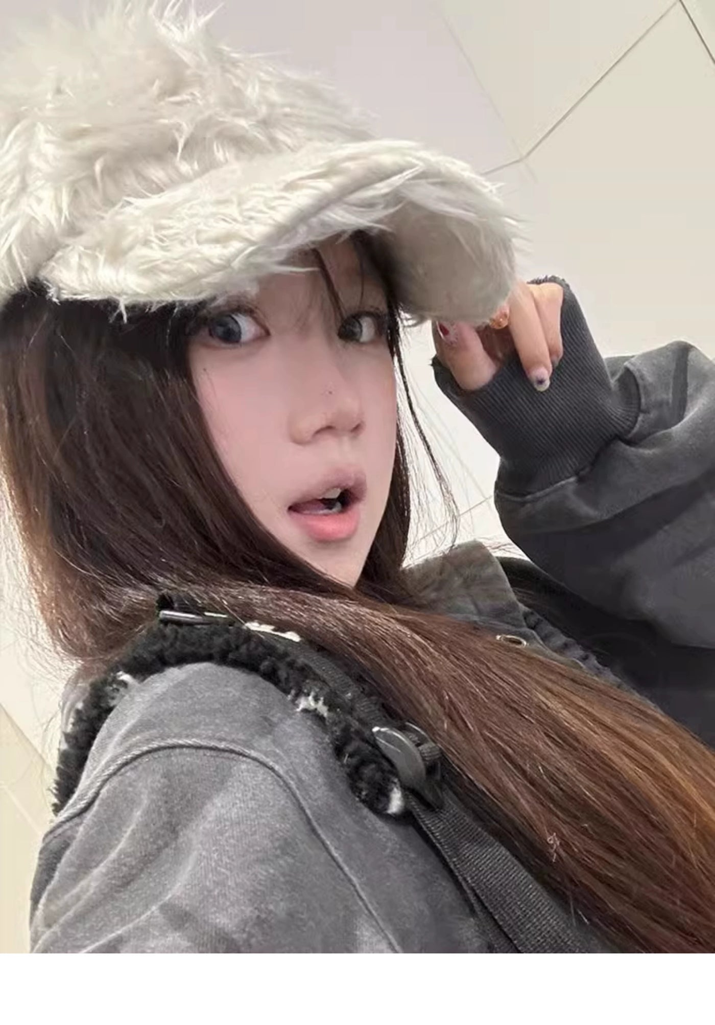2024 K-style Ins Style 777 Color Embroider Plush Peaked Cap Female Street Baseball Cap Y2g Sexy Trendy