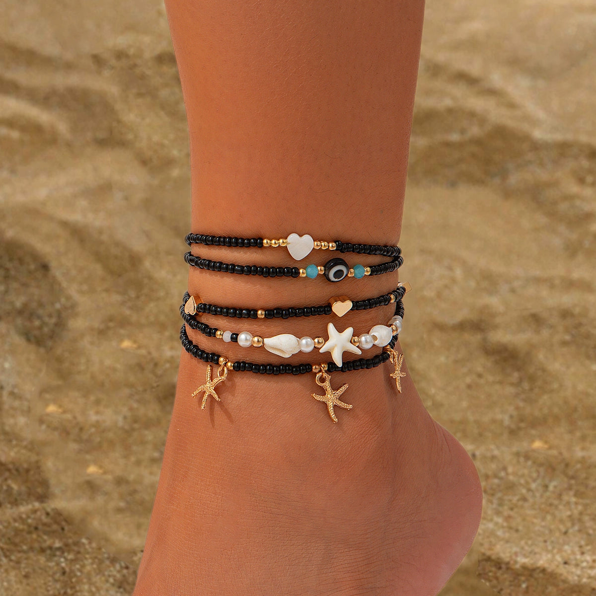 Fashion New Holiday Natural Shell Anklet Female Ins Niche Design Classy Sexy Beach Accessories Tide