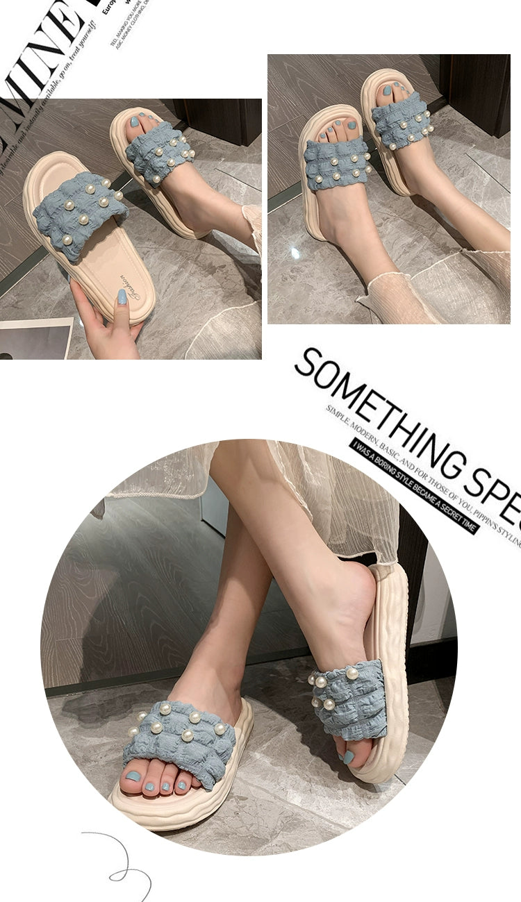 Thick Sole Fairy Style Seaside Vacation Beach Sandals