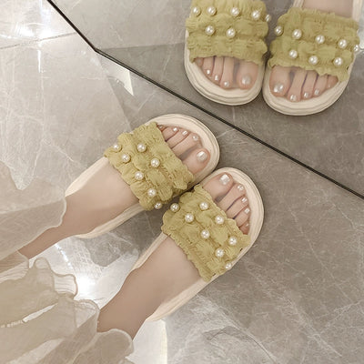 Thick Sole Fairy Style Seaside Vacation Beach Sandals