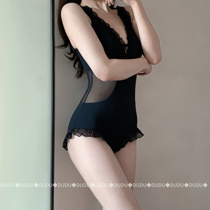 ◆ Dudu ◆ New One-Piece Swimsuit Female Sexy Fancy Hot Spring Desire Wind Covering Belly Thin Open Back Vacation Swimsuit
