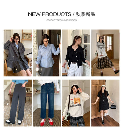 Li Xiaosan Loose-Fit Black Working Wear Dress Fake Two-Piece