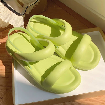 Thin Strip Fashion All-Match Flat Bottom Seaside Holiday Sandals