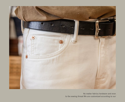 710-0003 Heavy Weight Indigo Selvage Washed 14oz Pants Sanforized Thick Raw Denim Jean Red Tornado