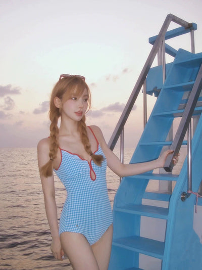 Summer Fresh Gingham Loli Pure Female Bandage