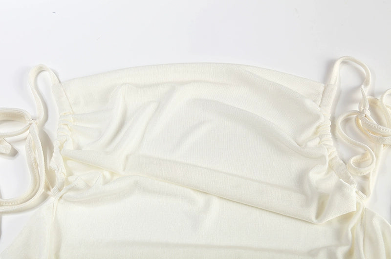 2024 New Summer Fashion Sexy Strapless Dress Strapless Hang Neck Temperament Dress
