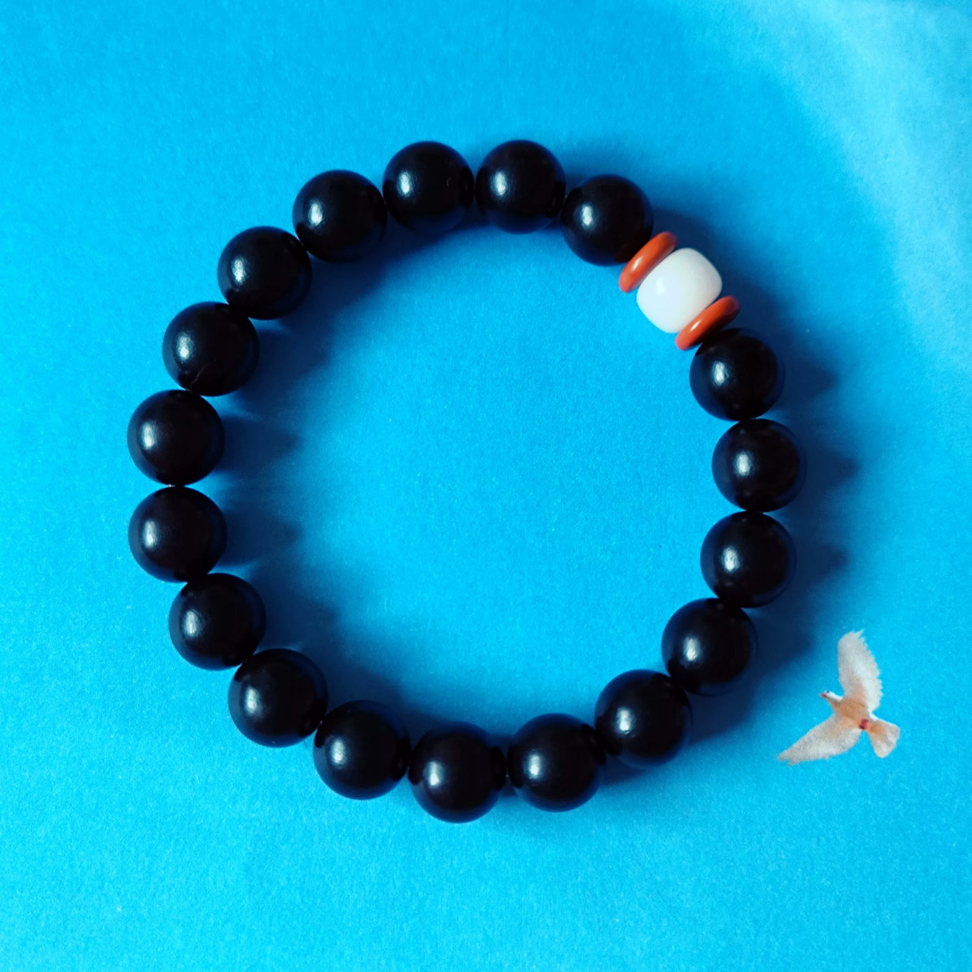 18 PCs Bodhi Seed Rosary Bracelet Ebony
