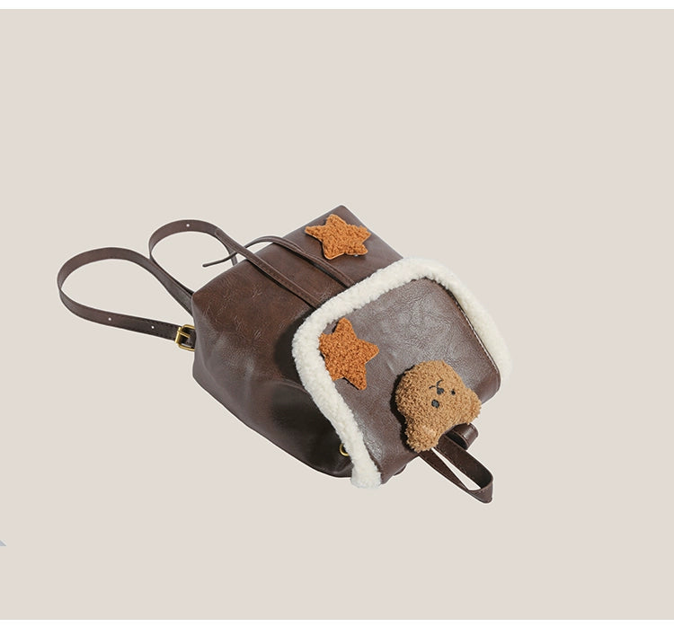 Y2g Millennium Lamb Wool Bear Backpack