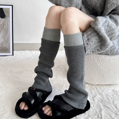 Yoga Pants Foot Sock Female Gray Bunching Socks Knee Socks Autumn and Winter Knee Socks Y2g Leg Warmer Calf Socks Matching Dad Shoes