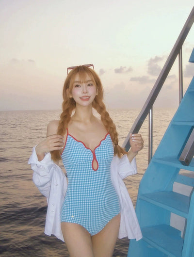 Summer Fresh Gingham Loli Pure Female Bandage
