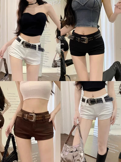 Y2g Low Waist Summer Wear Sexy Slim Fit Slimming Super Short Shorts