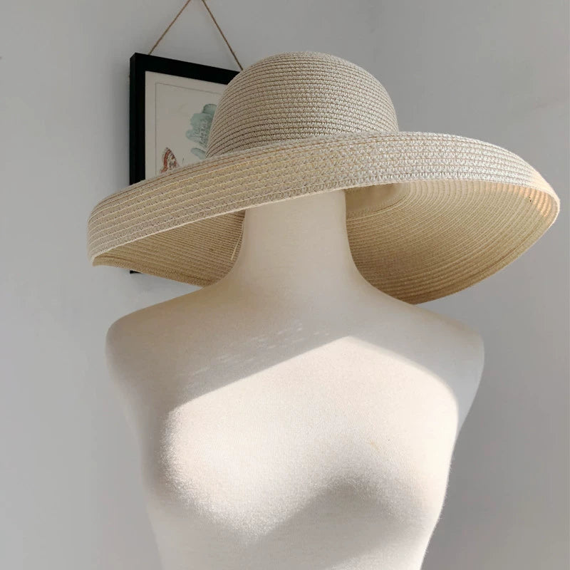 Japan Beach Sun Protection Seaside Vacation Big Brim Hat