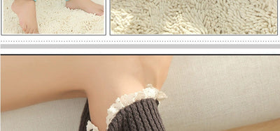 Women's Lolita Autumn Japanese-Style Wool Button Socks