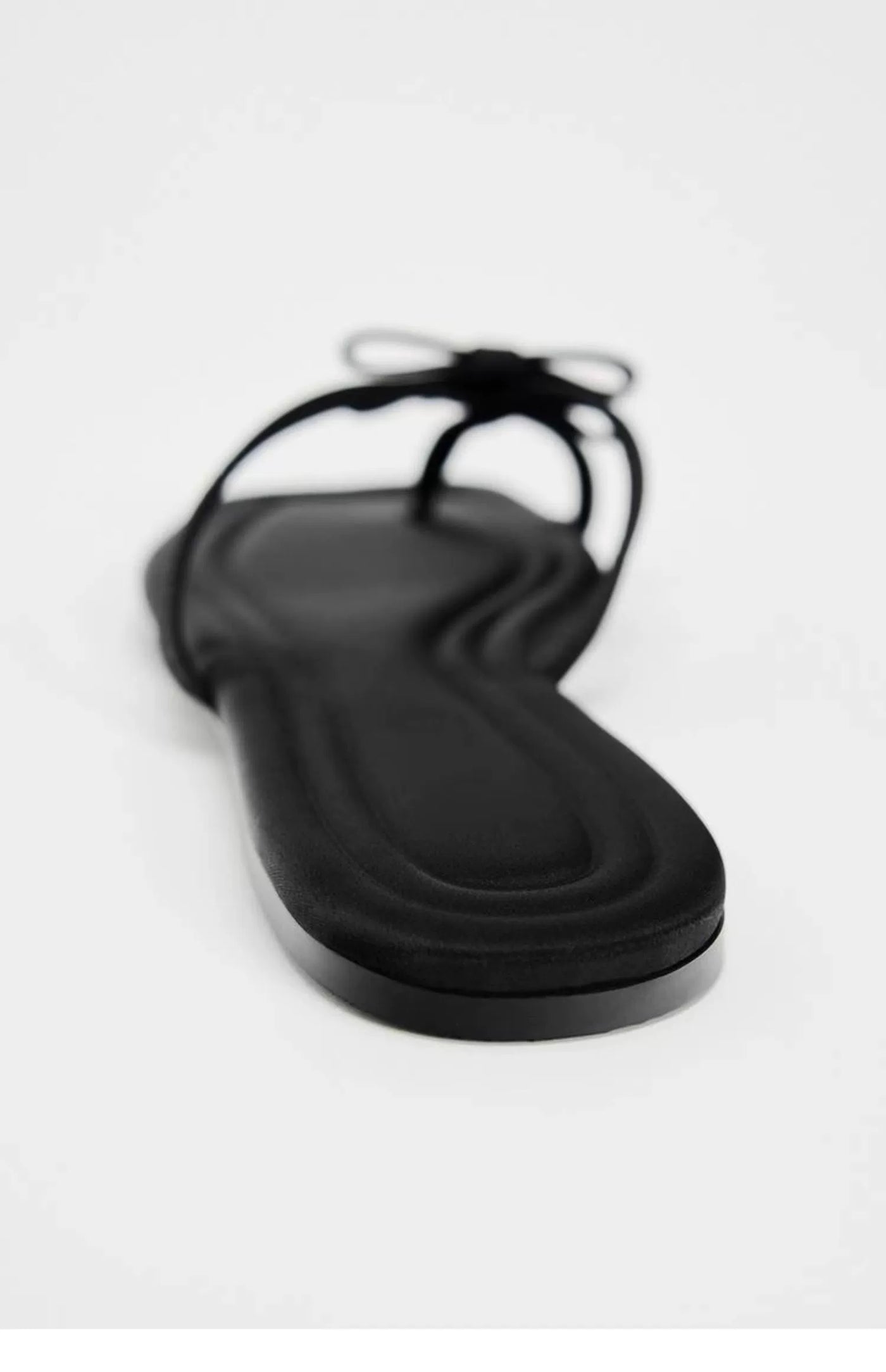 Flip Toe Flats Vacation Style Slippers Outwear Bows
