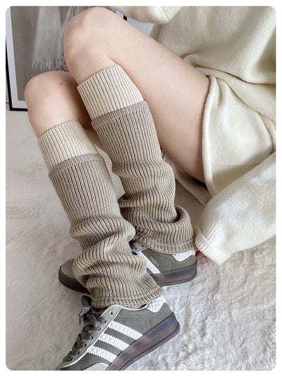 Yoga Pants Foot Sock Female Gray Bunching Socks Knee Socks Autumn and Winter Knee Socks Y2g Leg Warmer Calf Socks Matching Dad Shoes