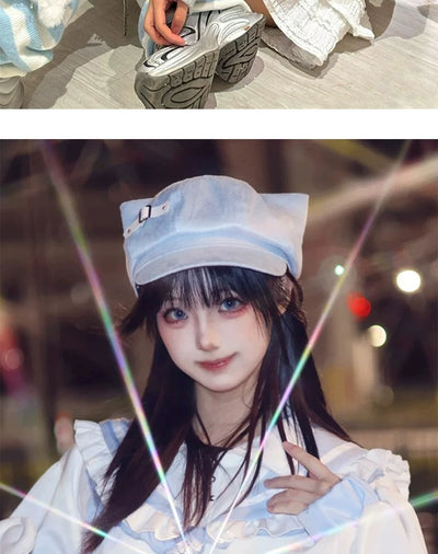 Y2g Punk Subculture Niche Design Painter Cap Children's Autumn and Winter Sweet All-Match Make Your Face Look Smaller Beret Fashion