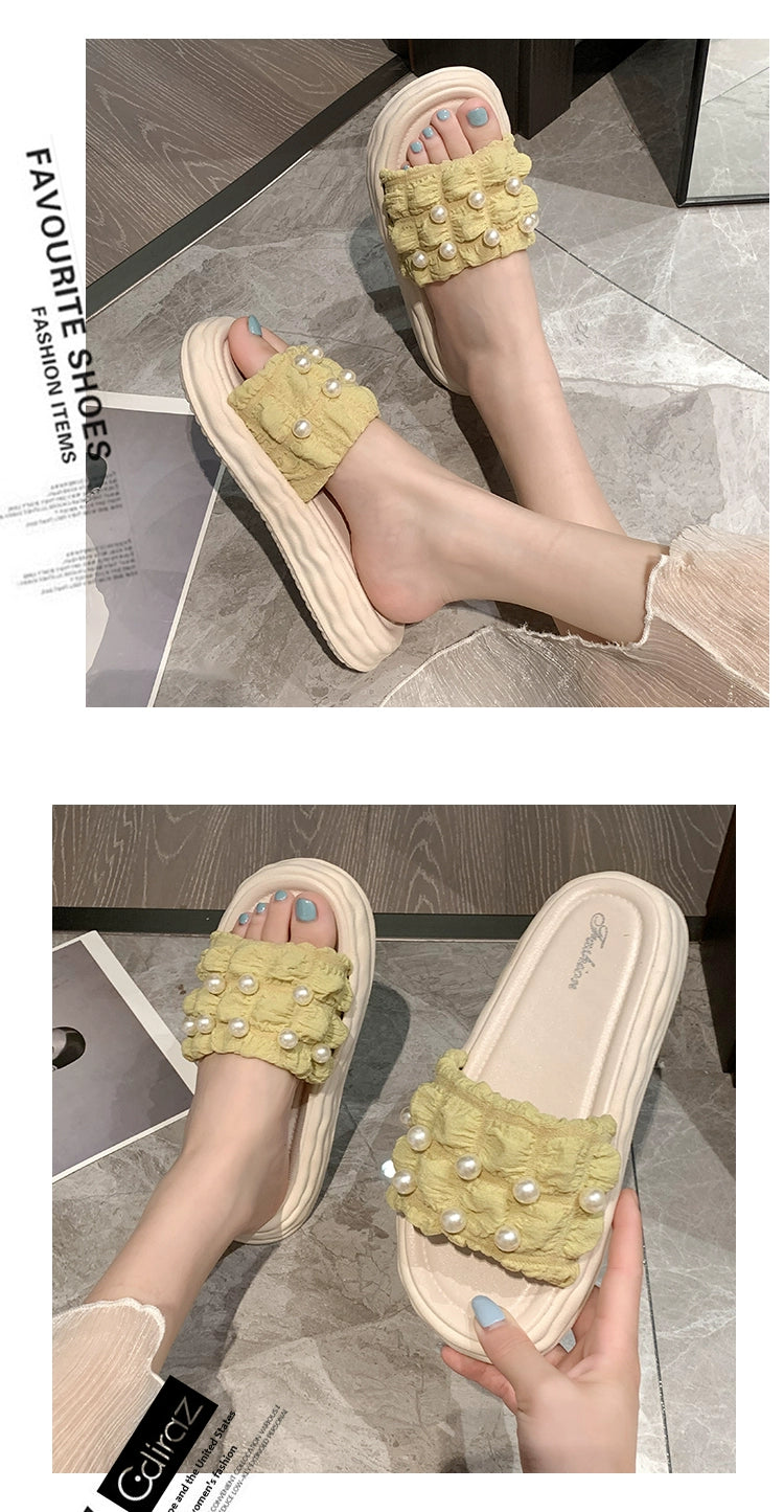 Thick Sole Fairy Style Seaside Vacation Beach Sandals