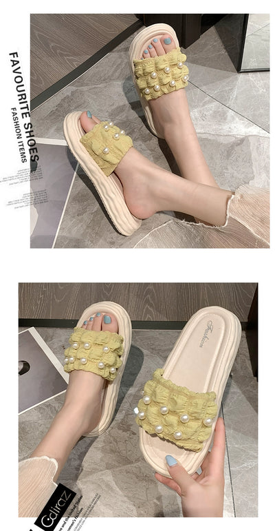 Thick Sole Fairy Style Seaside Vacation Beach Sandals
