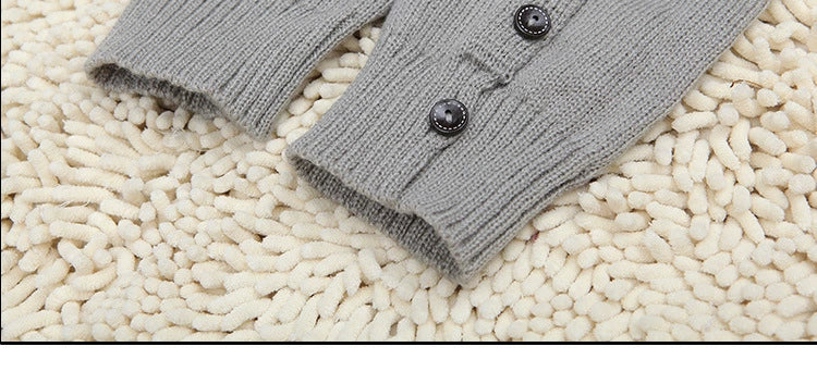 Women's Lolita Autumn Japanese-Style Wool Button Socks