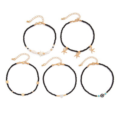 Fashion New Holiday Natural Shell Anklet Female Ins Niche Design Classy Sexy Beach Accessories Tide