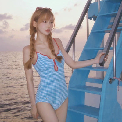 Summer Fresh Gingham Loli Pure Female Bandage