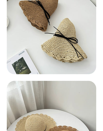 Straw Hat Summer Foldable Beach Women's Fresh Hat