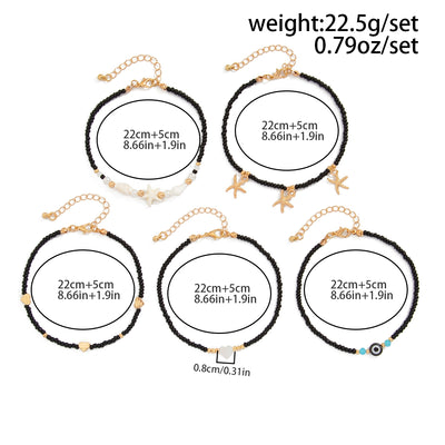 Fashion New Holiday Natural Shell Anklet Female Ins Niche Design Classy Sexy Beach Accessories Tide