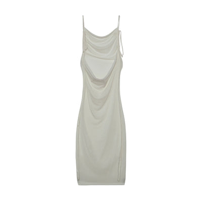 2024 New Summer Fashion Sexy Strapless Dress Strapless Hang Neck Temperament Dress
