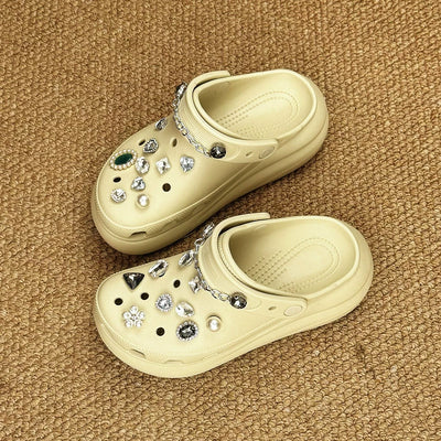 [Shoes Not Included] Hole Shoes Accessories Shoe Ornament Shoe Buckle Decorative Dopamine Y2g Accessory Baroque Suit