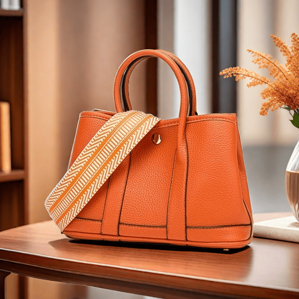 2024 New Genuine Leather Ladies' Bags Tote Bag Shoulder Crossbody Tote Bag Cowhide Handbag Large Capacity Versatile Minimalist