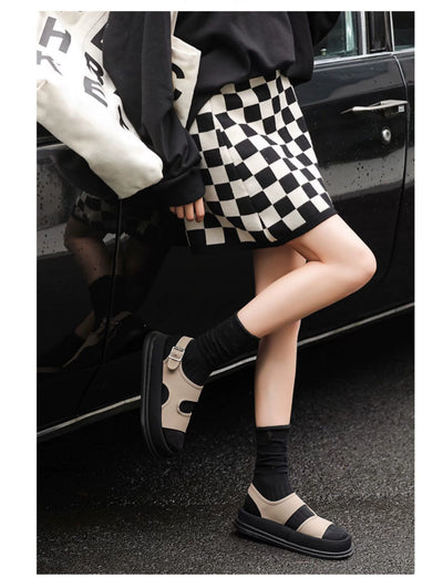Soft Elastic Thick Sole Elastic Band Slip-on Casual Sandals