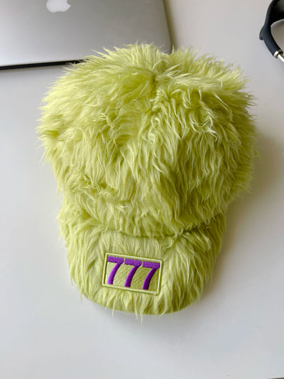 2024 K-style Ins Style 777 Color Embroider Plush Peaked Cap Female Street Baseball Cap Y2g Sexy Trendy