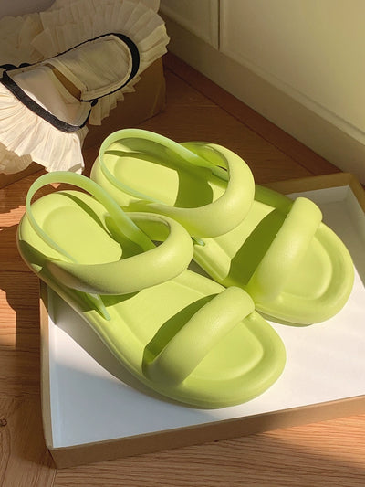 Thin Strip Fashion All-Match Flat Bottom Seaside Holiday Sandals