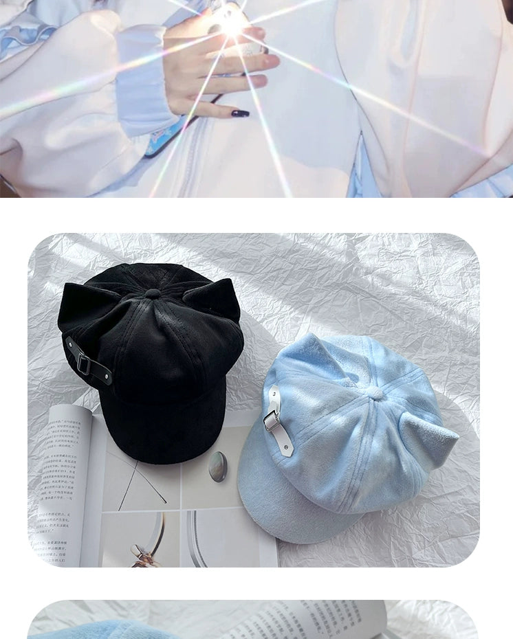 Y2g Punk Subculture Niche Design Painter Cap Children's Autumn and Winter Sweet All-Match Make Your Face Look Smaller Beret Fashion