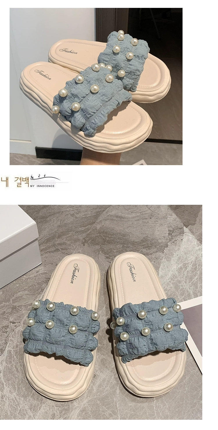 Thick Sole Fairy Style Seaside Vacation Beach Sandals