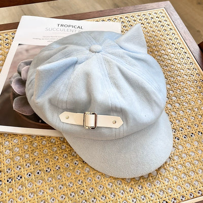 Y2g Punk Subculture Niche Design Painter Cap Children's Autumn and Winter Sweet All-Match Make Your Face Look Smaller Beret Fashion