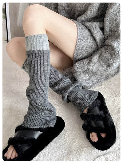 Yoga Pants Foot Sock Female Gray Bunching Socks Knee Socks Autumn and Winter Knee Socks Y2g Leg Warmer Calf Socks Matching Dad Shoes
