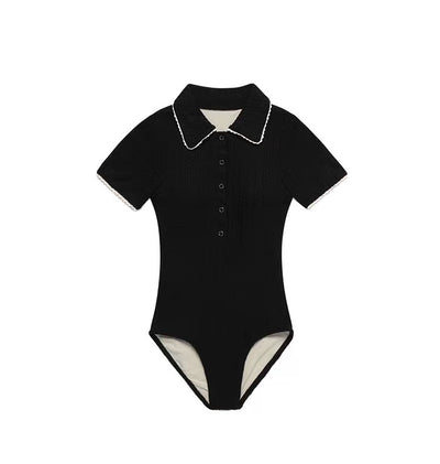 Offand Buyer's Store Aprilpoolda Slim Looking Young Adult Sports Style One-Piece Swimsuit Vacation Swimsuit Women