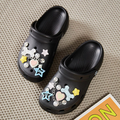 [Shoes Not Included] Hole Shoes Accessories Shoe Ornament Shoe Buckle Decorative Dopamine Y2g Accessory Baroque Suit
